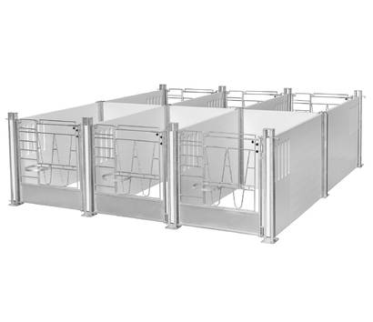 Клетка для телят VDK Agri Indoor Combo – расширение из двух рядов 100 см